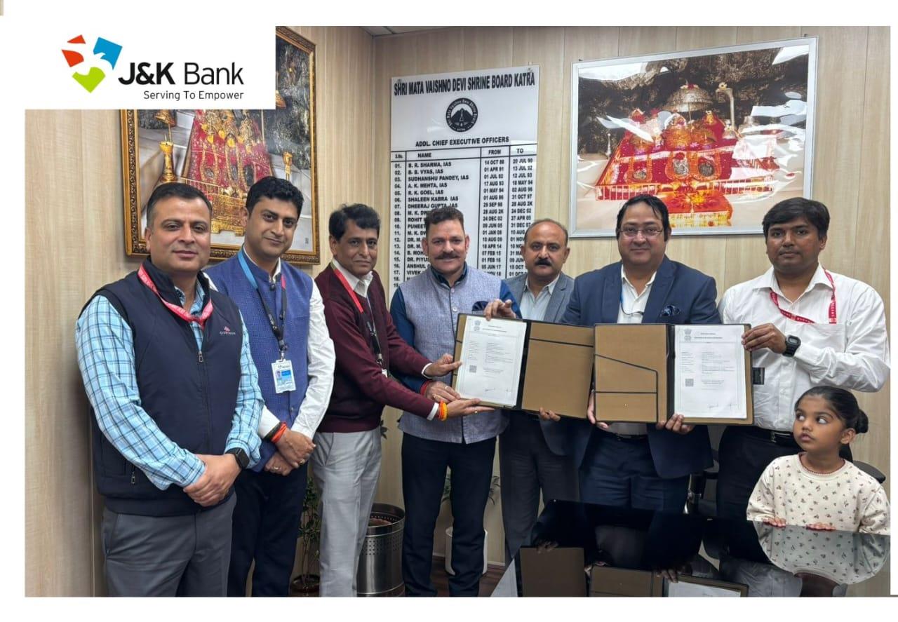 J&K Bank strengthens relationship with Shri Mata Vaishno Devi Shrine Board