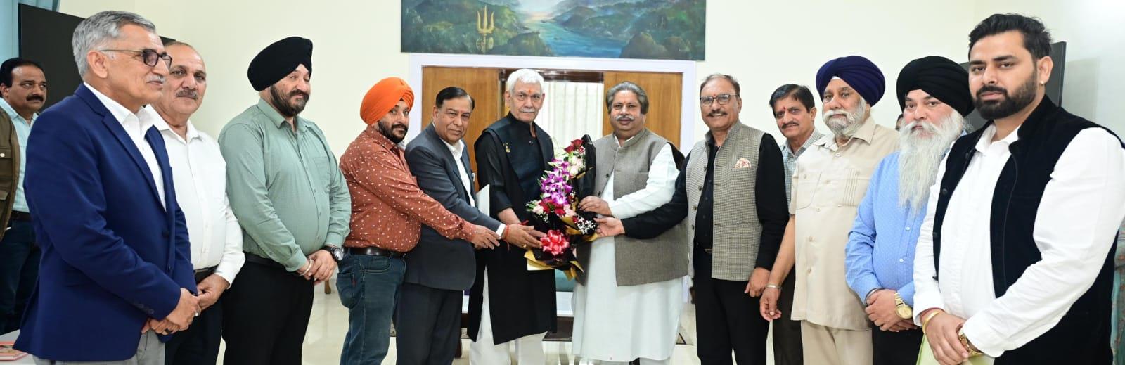 Congress delegation meets LG Sinha