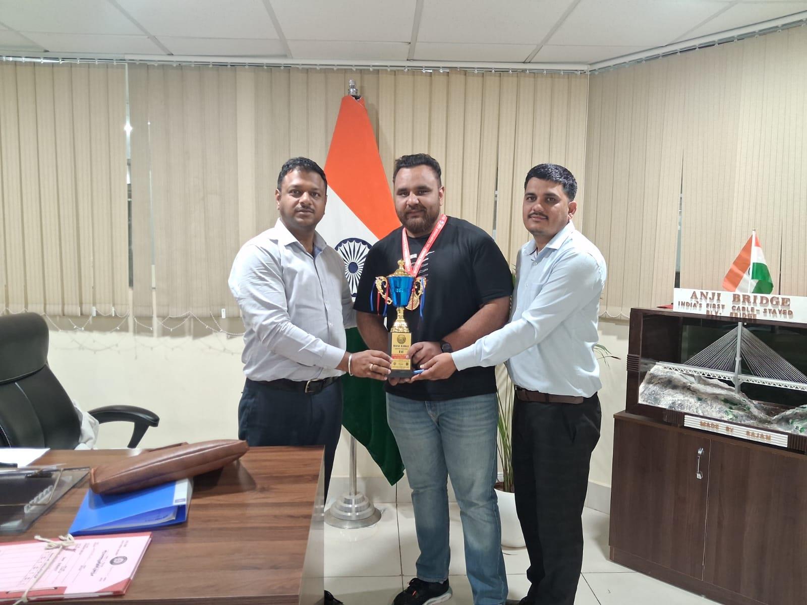 Jammu Division Ticket Checker Lifts Gold at North India Powerlifting Meet