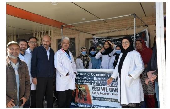 SKIMS Bemina Hosts Major TB Screening Camp as Part of Centre’s 100-Day Elimination Drive