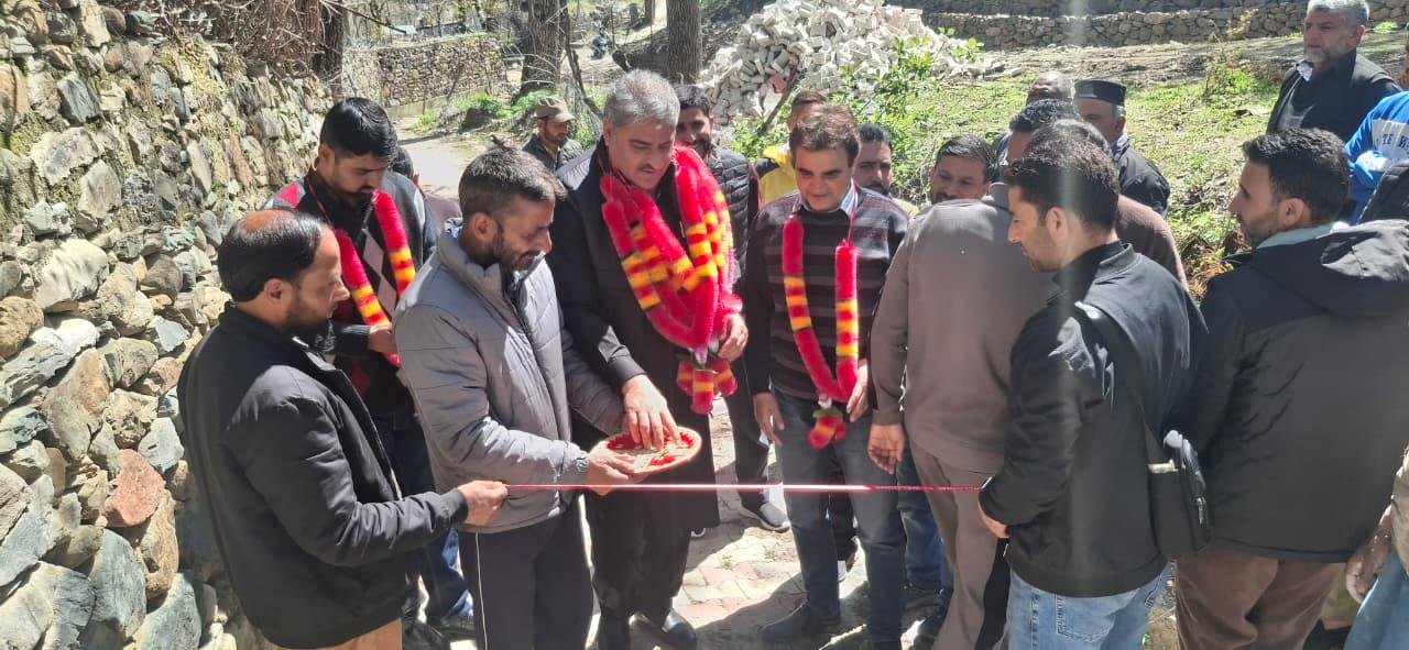 MLA Banihal Kickstarts ₹43 Lakh Tile & Drain Work