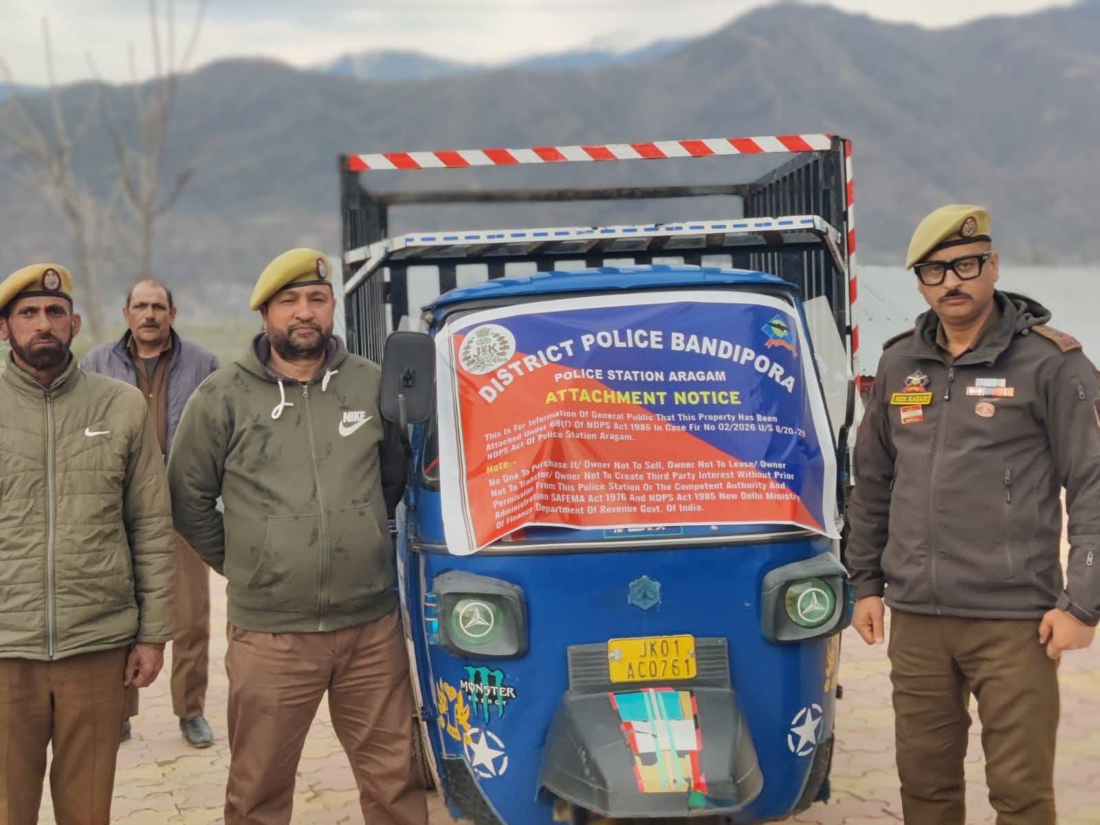 Property of Drug Peddler Attached in Bandipora