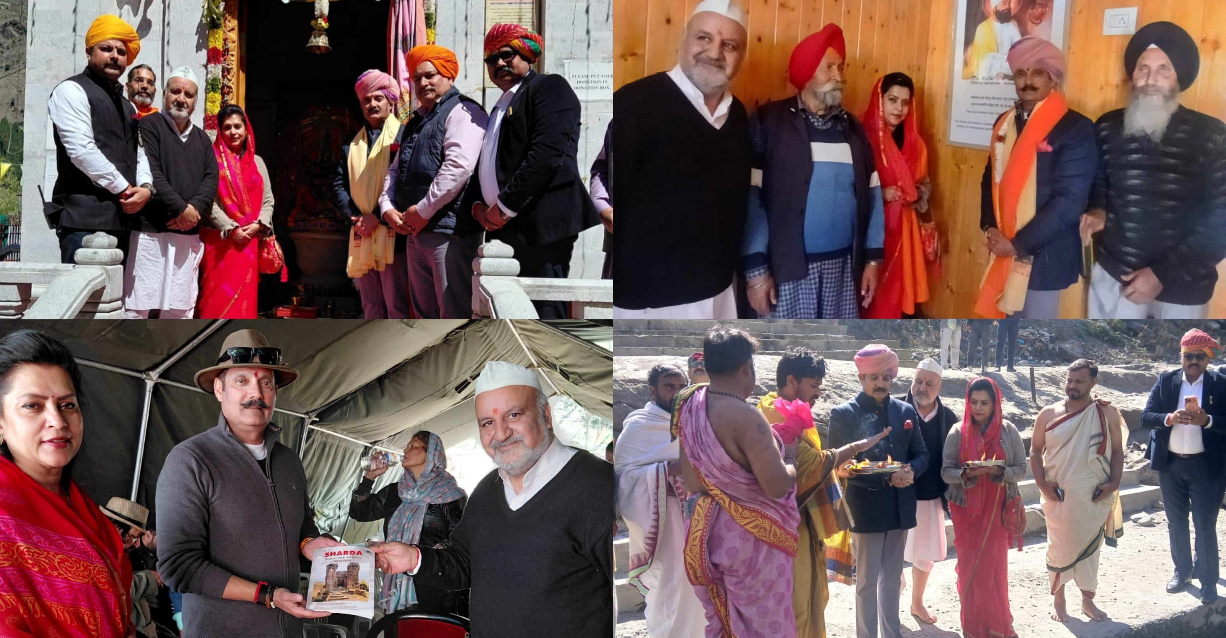 Historic Royal Visit to Sharda Temple at Teetwal on Navratri