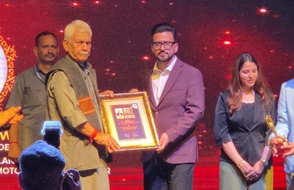 Dr. Mir Shahnawaz Receives ‘Most Trusted Dermatologist of 2026’ Award from LG Manoj Sinha