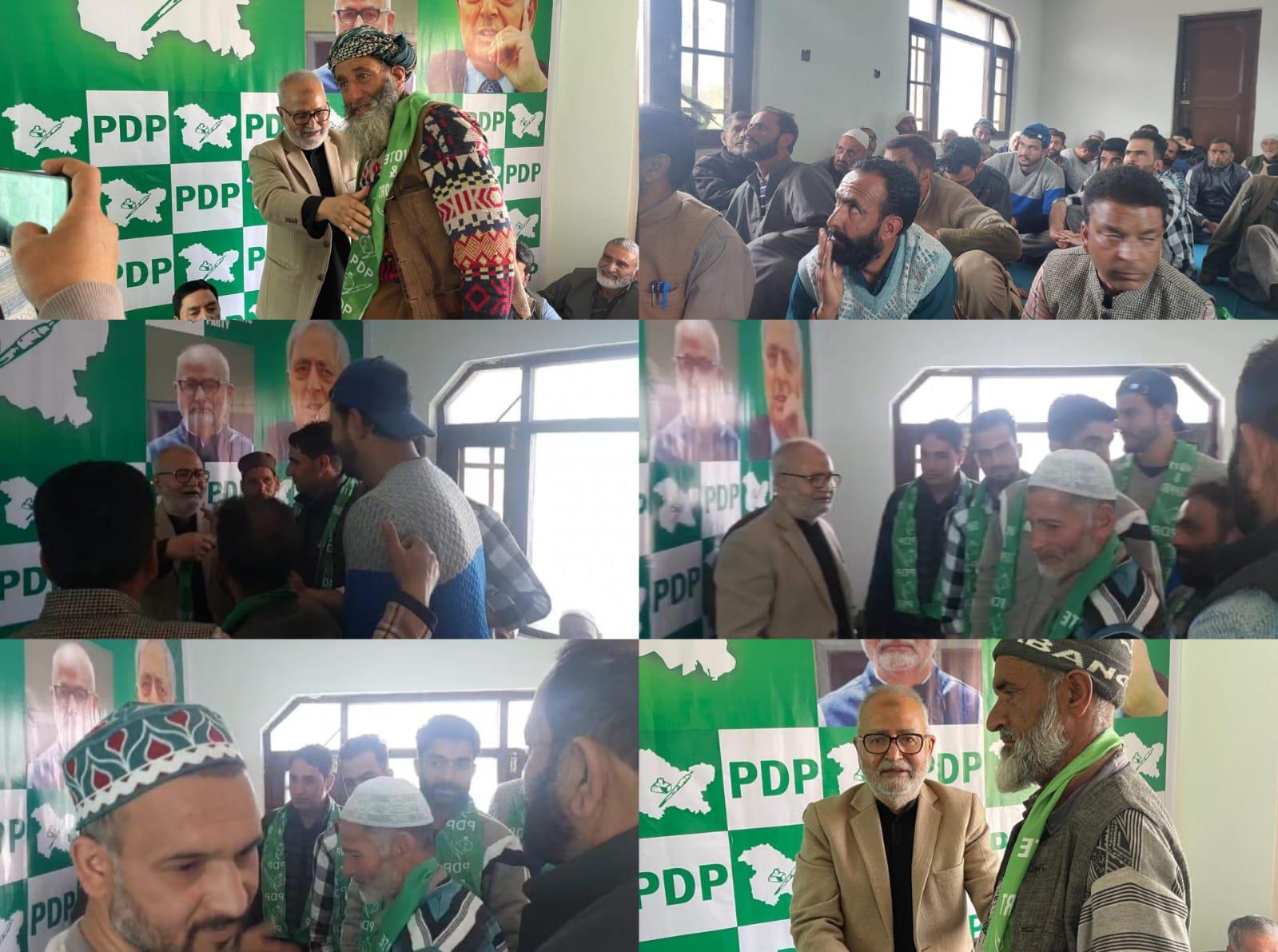 PDP Holds Grand Programme in Bandipora; Naeem Akhtar Urges Youth to Lead Change