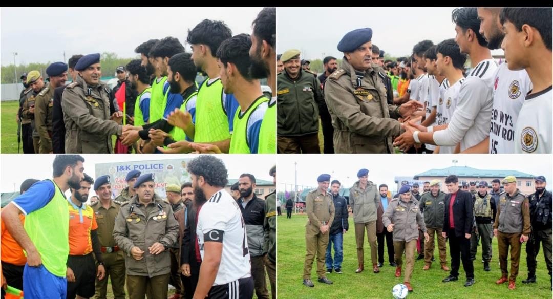 Ganderbal Police Kick Off Premier Football Tournament to Channelise Youth Energy