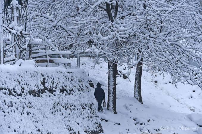 Fresh snow in higher reaches, rains lash Kashmir; highway closed