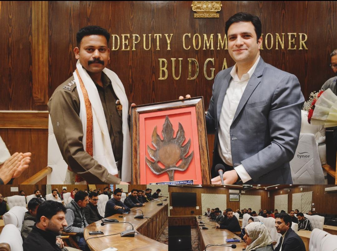 Budgam admin hosts farewell for outgoing SSP Nikhil Borkar