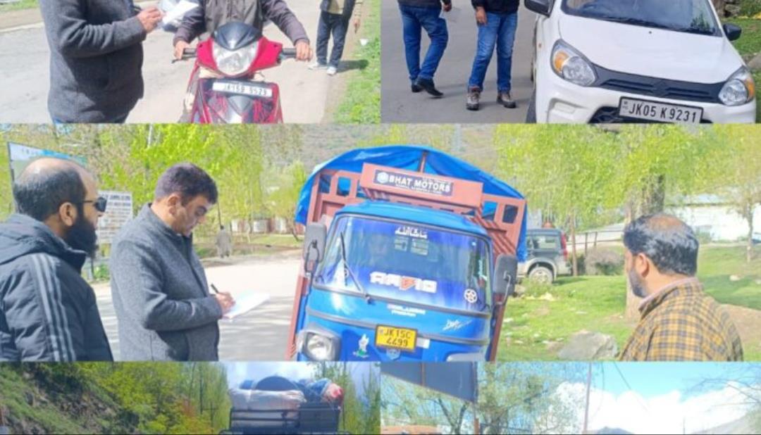MVD cracks whip in Kashmir, 822 challaned in single day