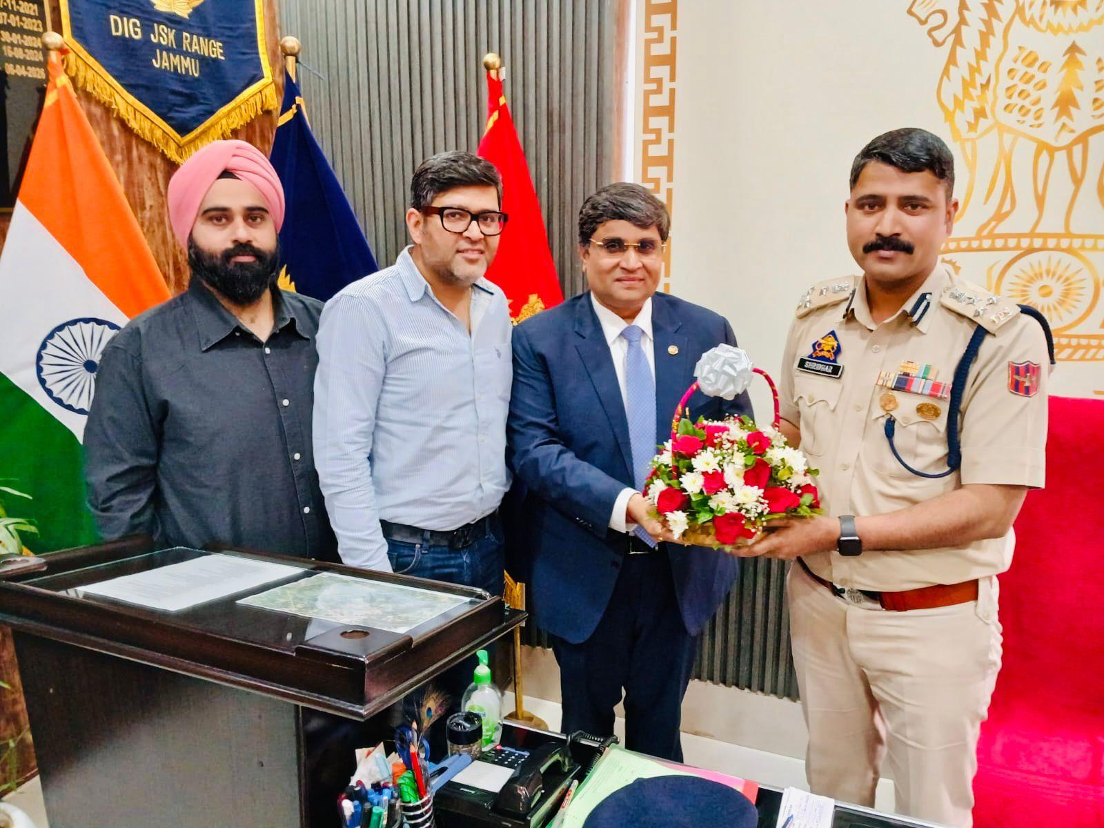 Indian Chamber of Commerce, Jammu Calls on Newly Appointed DIG Jammu, Extends Congratulations