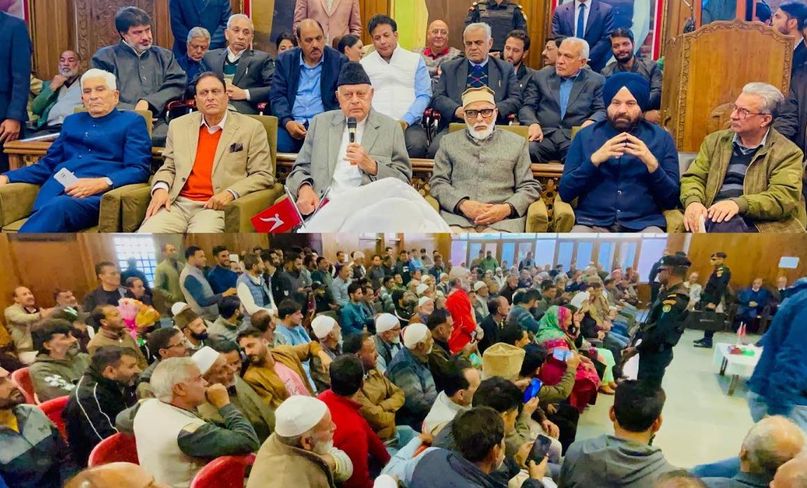 Dr. Farooq felicitates Chowdry Mohammed Ramzan on assuming office as Party’s Additional General Secretary