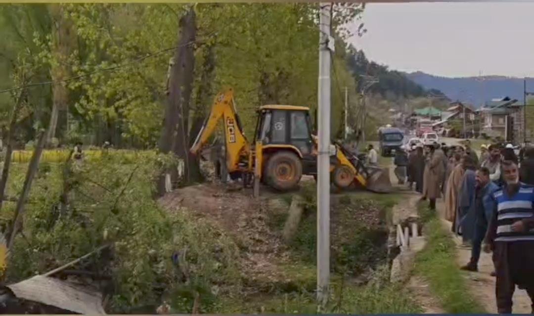 Anti-encroachment drive launched to restore 10-km Wohun canal stretch in Anantnag
