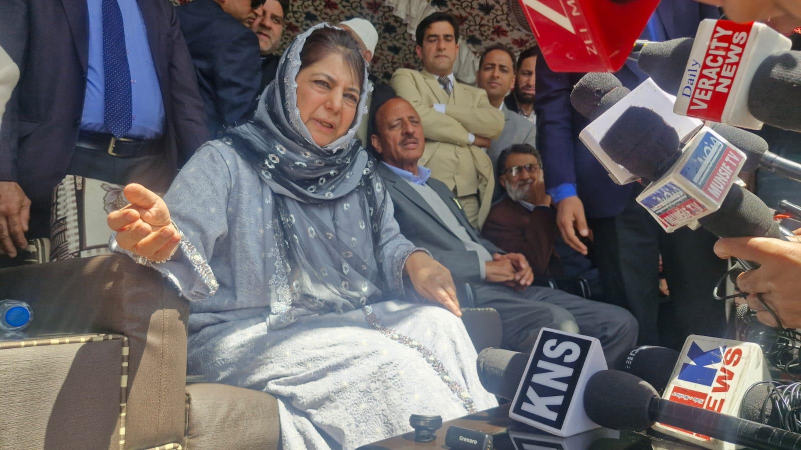Youth sliding towards drugs, alcohol, suicide: Mehbooba Mufti