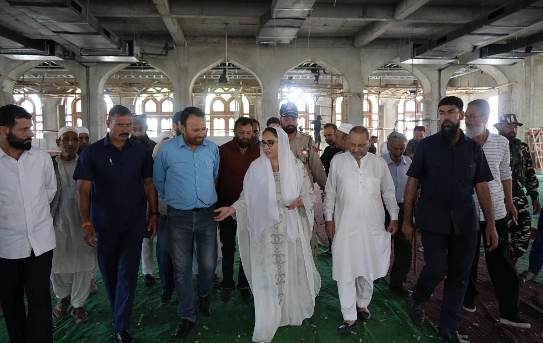 Waqf Board begins construction work at Jamia Masjid Talab Khatikan in Jammu