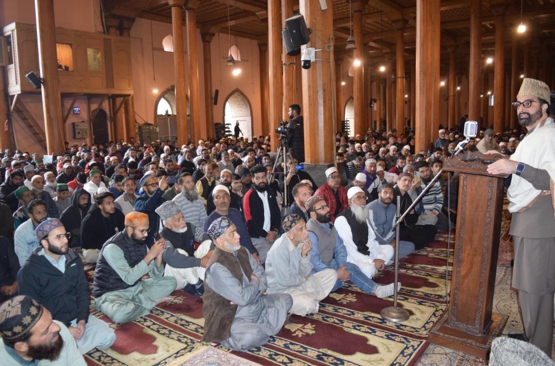 Mirwaiz Urges Global Religious Leaders to Unite for Peace, Justice