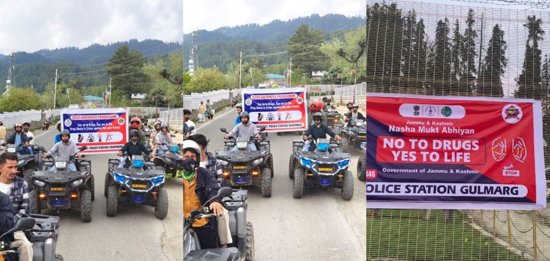 ATV rally rolls out in Tangmarg as Baramulla Police leads anti-drug drive