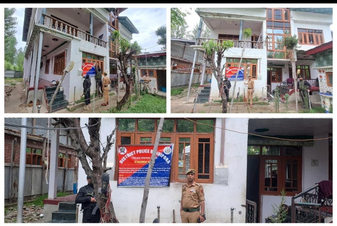 Drug peddler's property worth Rs 55 lakh seized in Hajin