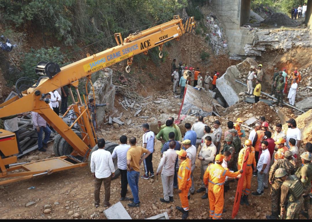 Night-long rescue op ends in Jammu bridge collapse: 3 workers dead, 1 saved