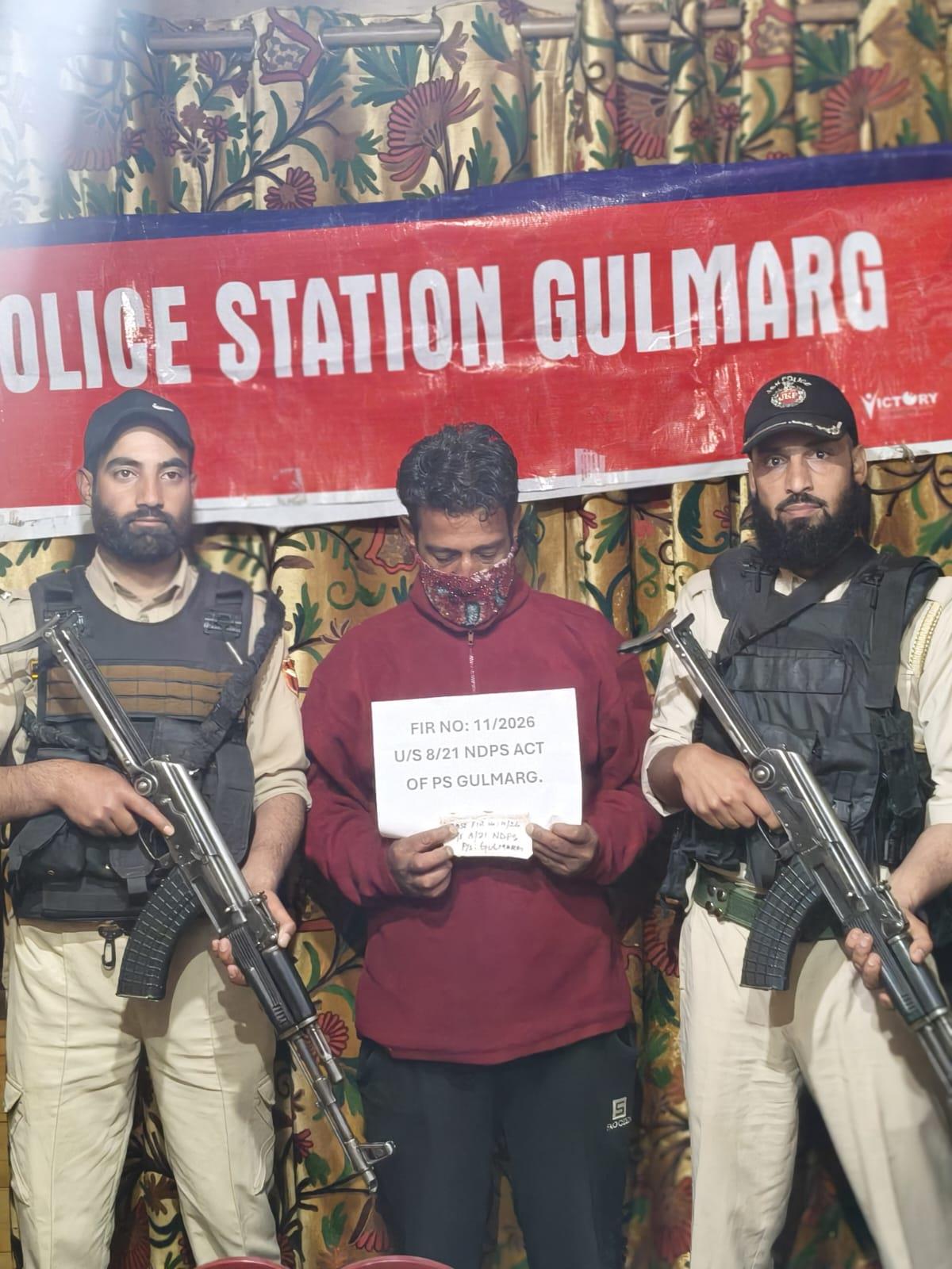 Zero Tolerance on Drugs: Peddler Held, Scorpio Seized at Gulmarg Checkpoint