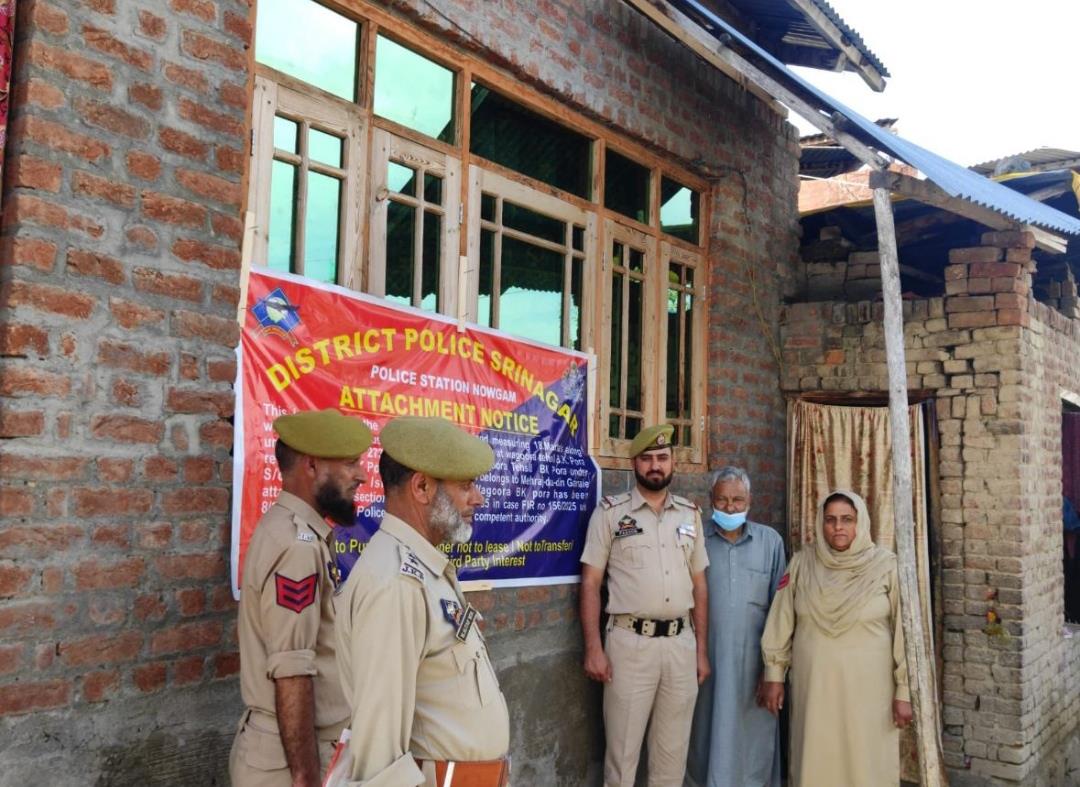 Properties worth over Rs 3.5 cr of drug peddlers attached in Srinagar