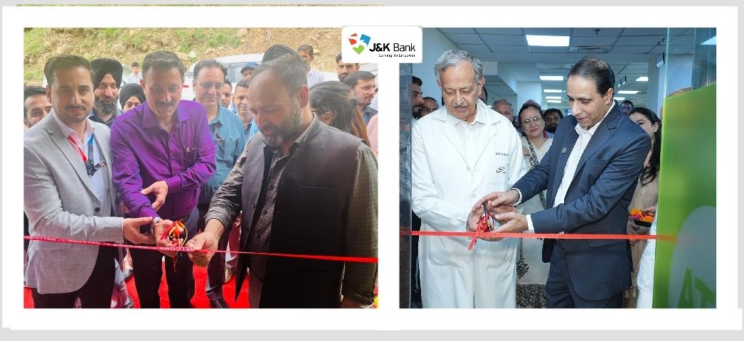 J&K Bank commissions new ATMs at ILBS Delhi, Rakiban Rajouri