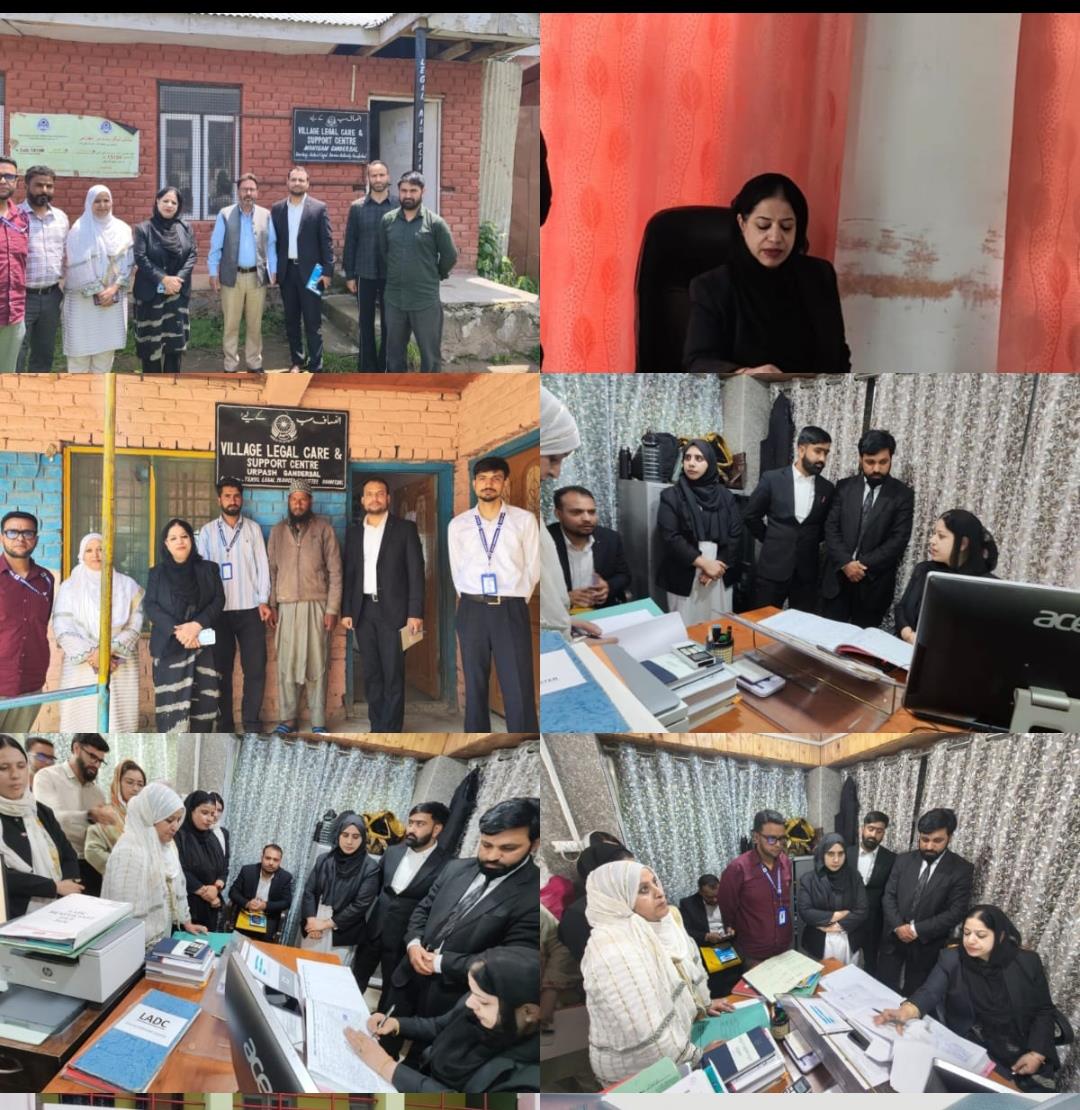 J&K Legal Services Authority conducts inspection of legal aid clinics in Ganderbal