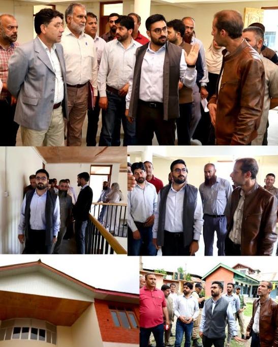 DC Srinagar inspects progress of infrastructural upgradation works at GBMS Baghat Shoor