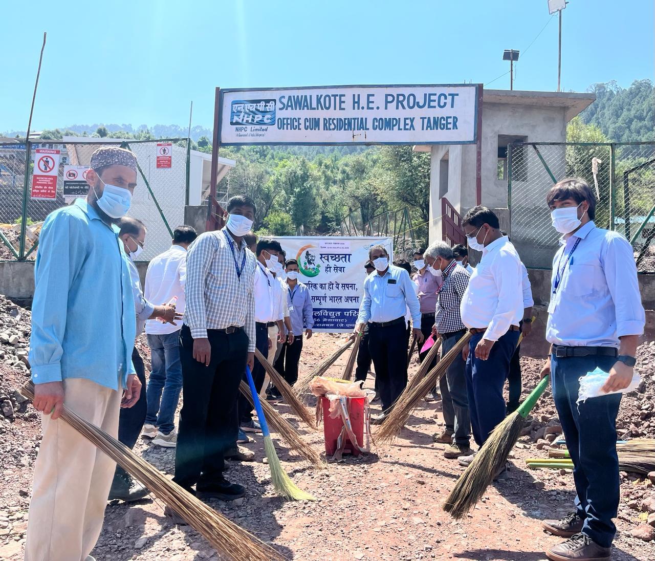 Sawalkote HEP launches Swacchta Pakhwada-2026 with mega cleanliness drive