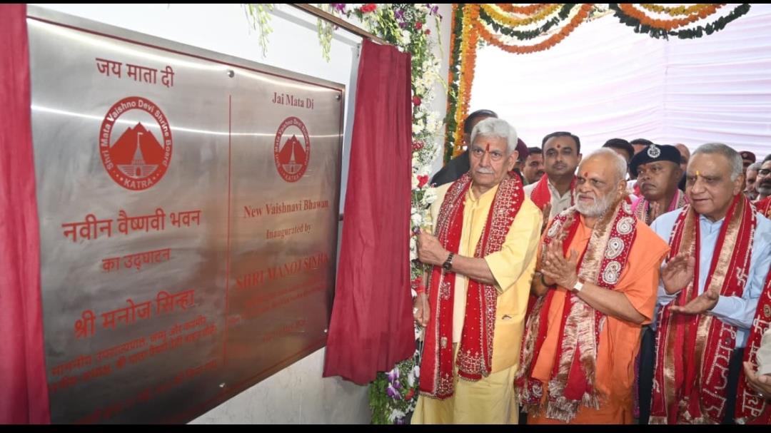 LT Governor dedicates new Vaishnavi Bhawan at Mata Vaishno Devi shrine to pilgrims