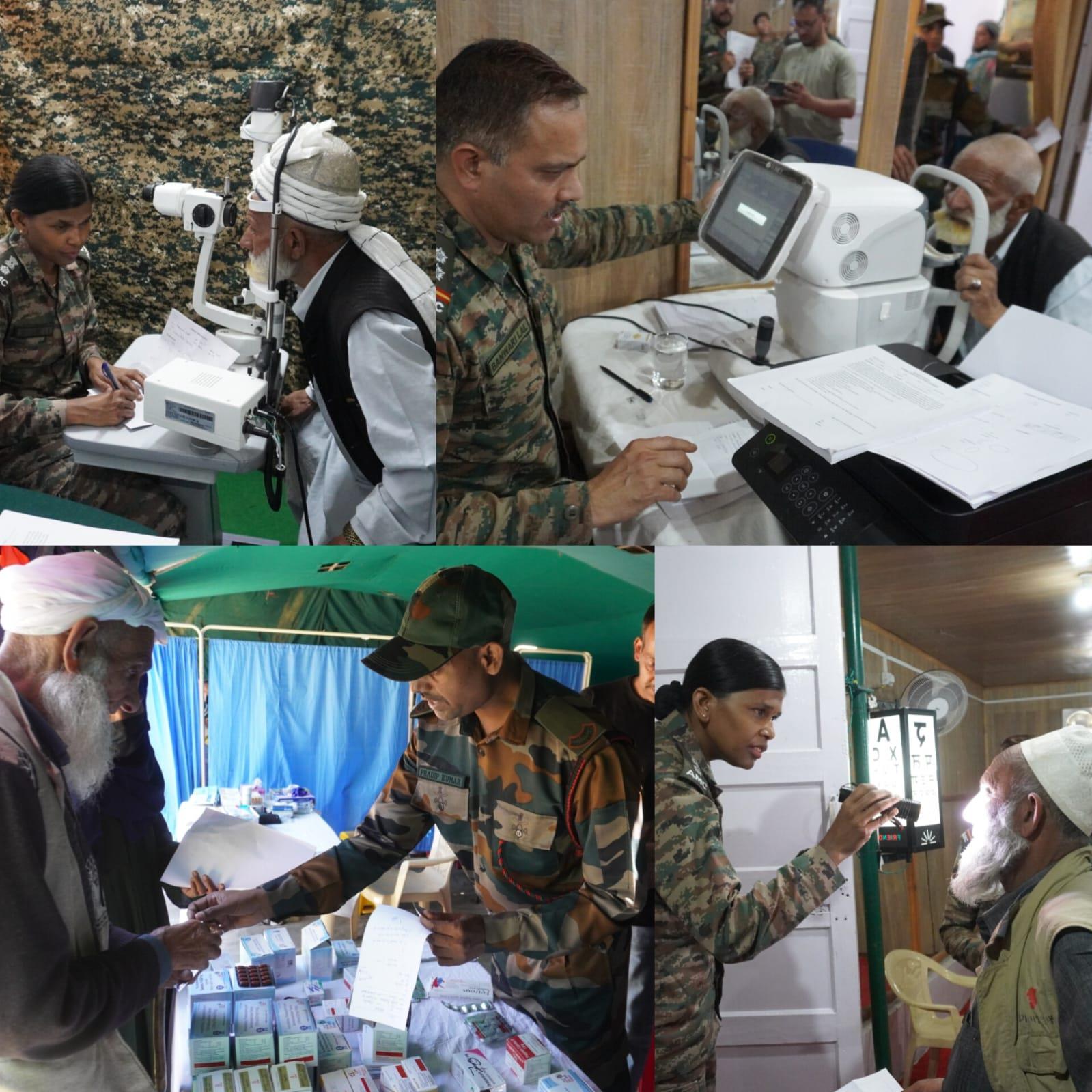 Army organises eye screening camp in Ganderbal, 35 cataract cases identified