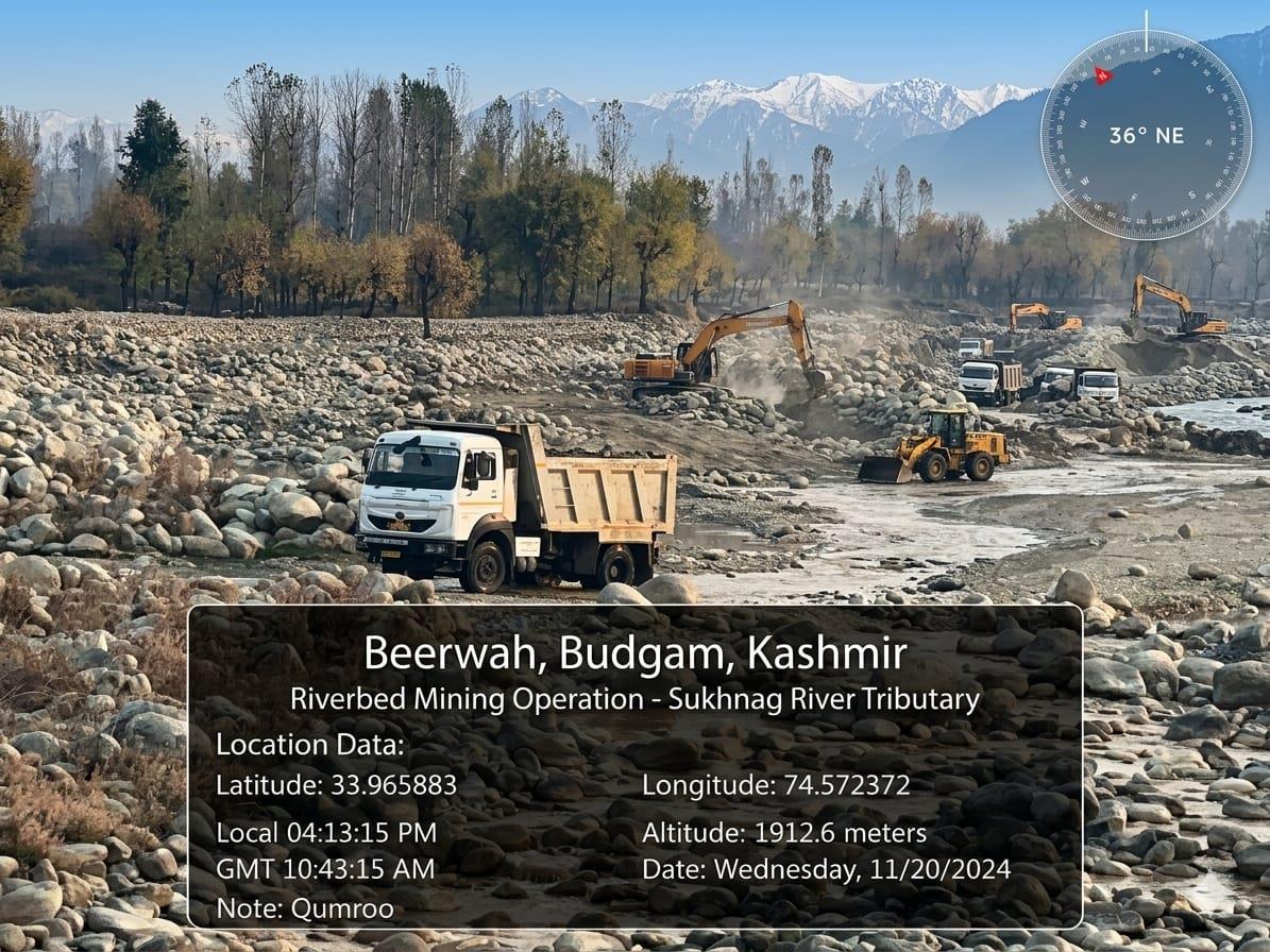 15 Lakh Tonnes of Boulders, Gravel, Sand Looted from Sukhnag