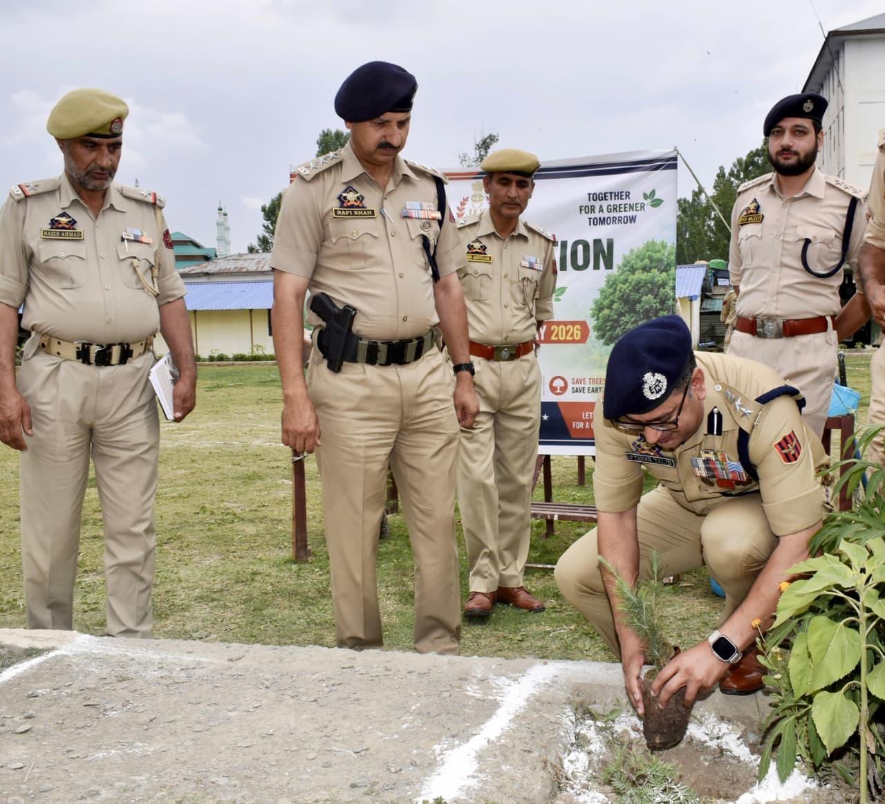 Sopore Police plants over 500 saplings across district on World Environment Day