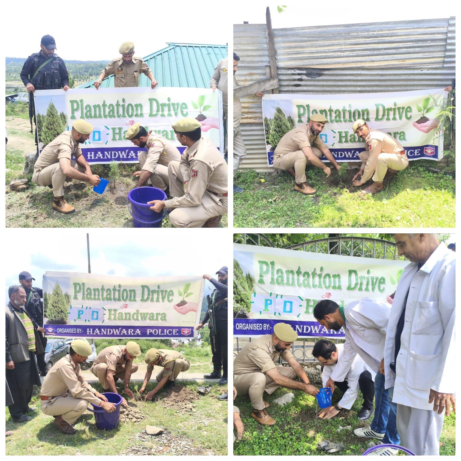 Handwara Police Marks World Environment Day with District-Wide Tree Plantation Drive