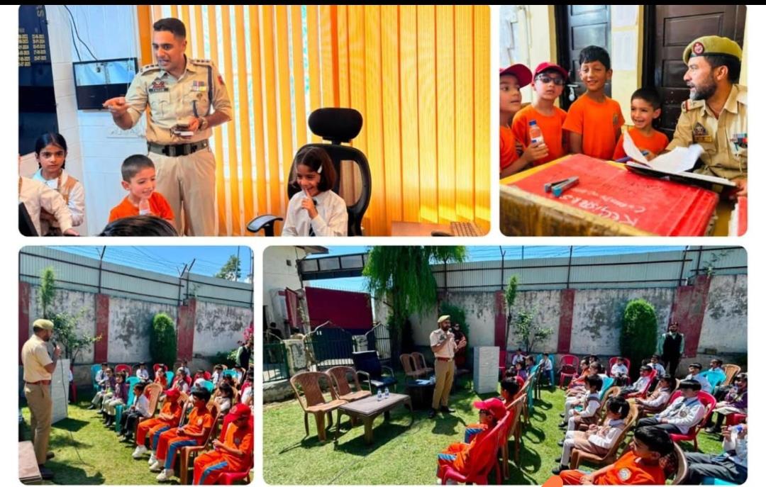 Baramulla police organises educational tour for students at Kunzer police station