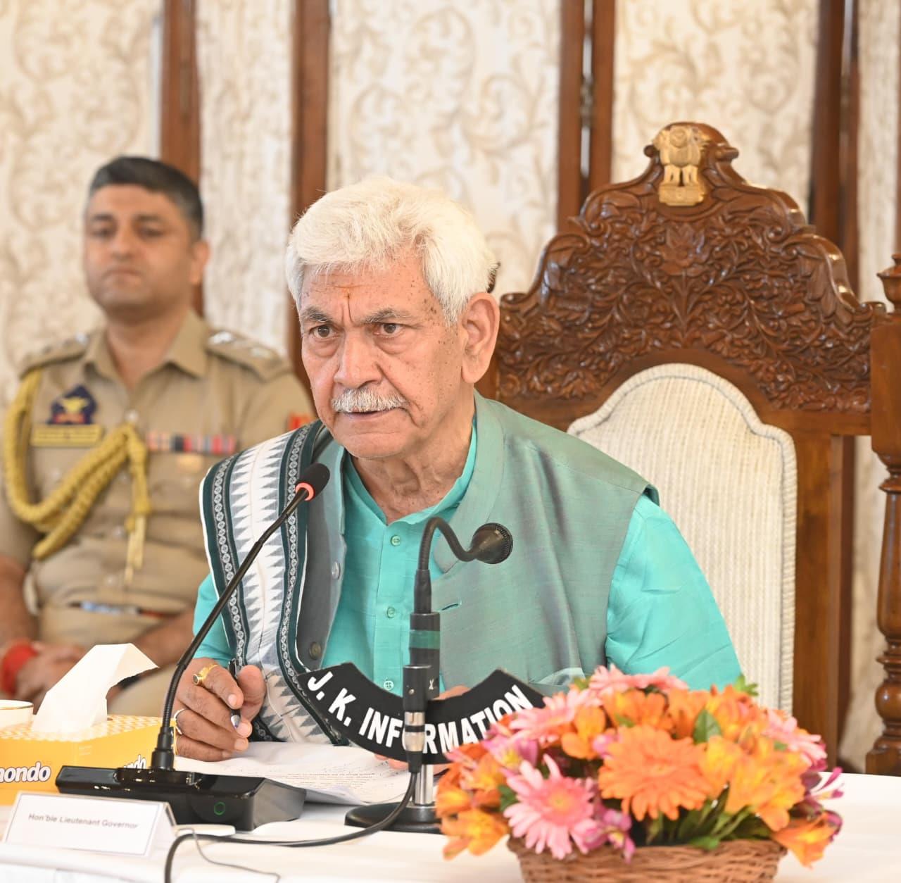 LG Sinha reviews preparations for Amarnath Yatra 2026, directs timely completion of arrangements