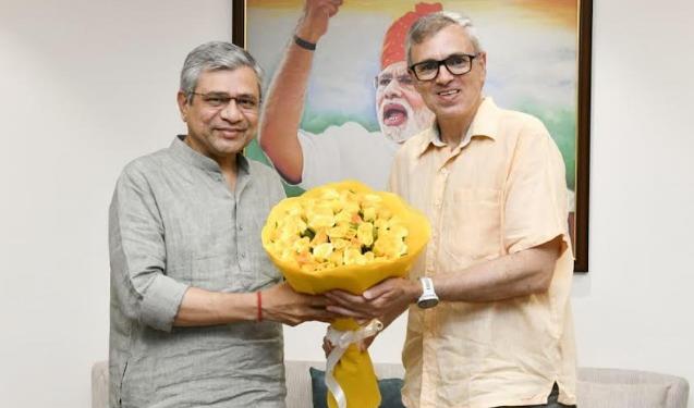 CM Omar Abdullah meets Railway Minister Ashwini Vaishnaw, seeks enhanced rail connectivity for J&K