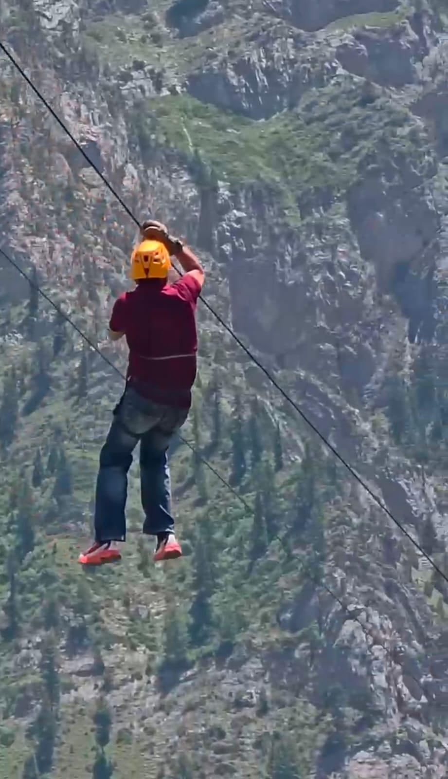 First zipline adventure facility opens in J-K's Gurez valley