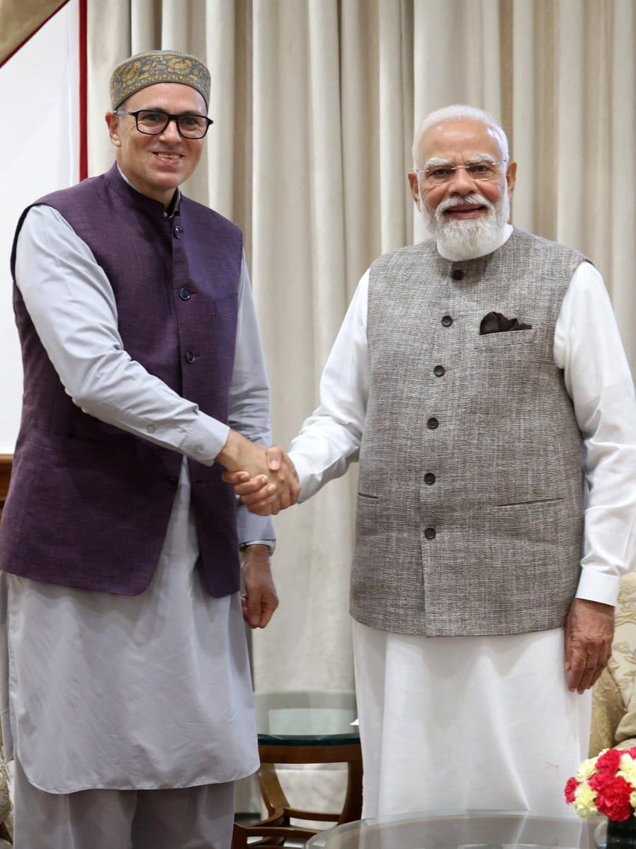 CM Omar Abdullah meets PM Modi, presses for early restoration of J&K statehood