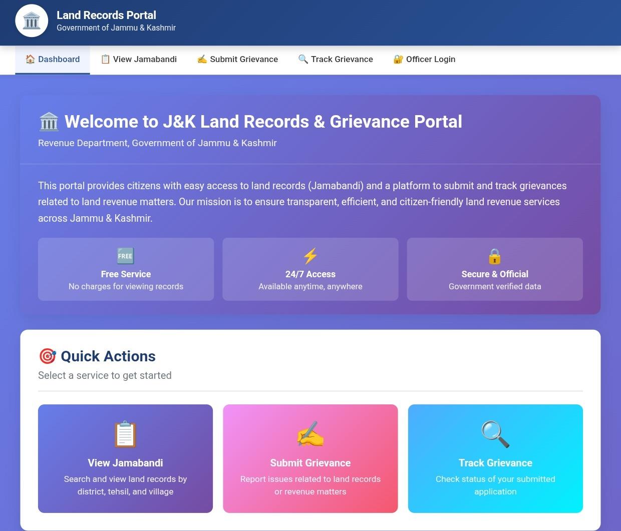 Kulgam revenue records digitised, Jamabandi as on May 2026 uploaded on portal