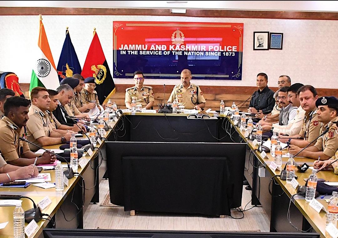 DGP J&K Chairs Security Review Meeting Ahead of SANJY-2026 at PCR Kashmir