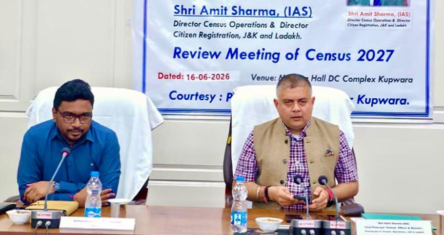 Amit cautions public against Cyber Criminals during Census Review Meeting at Kupwara