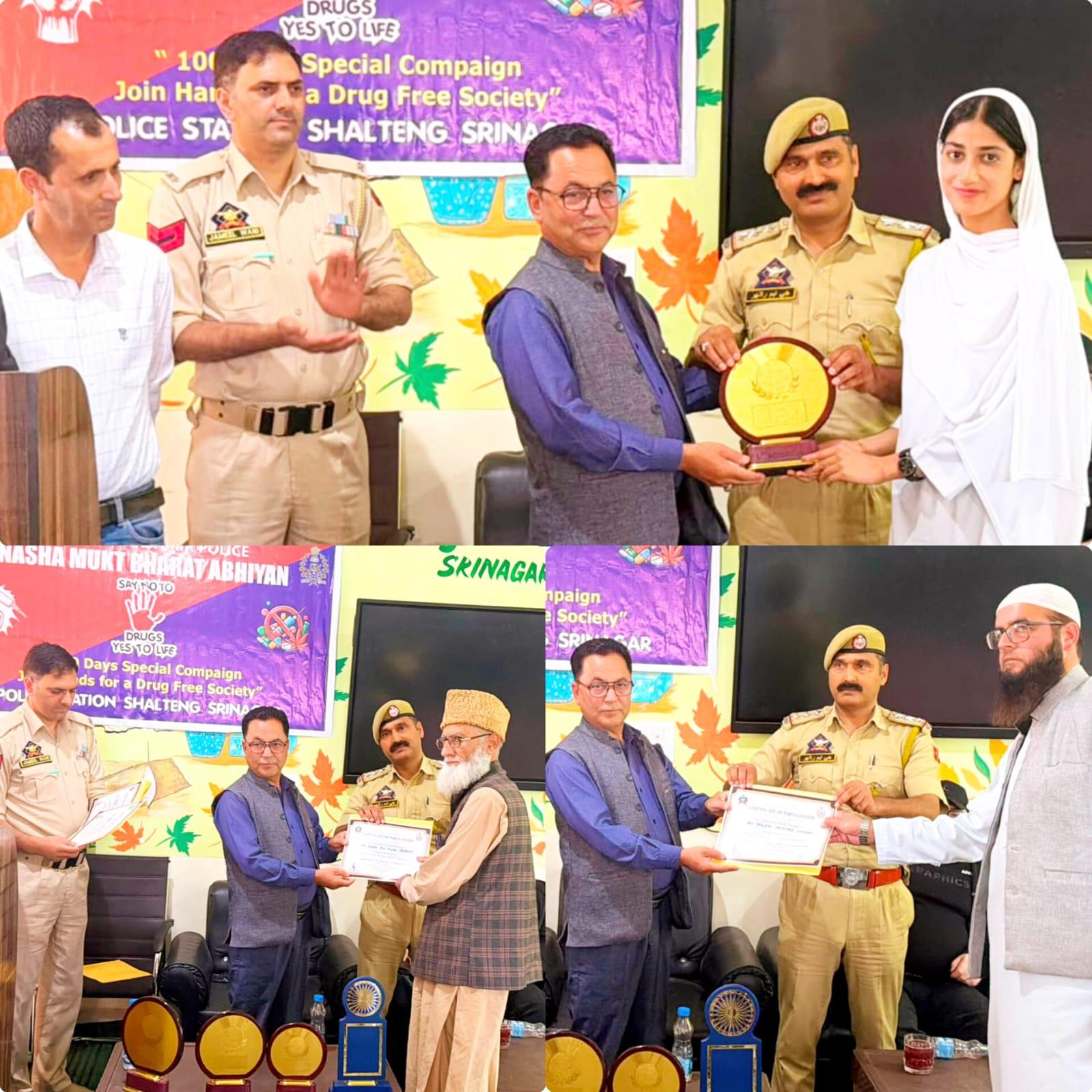 Police Station Shalteng Organizes Successful Awareness Programme on ‘Nasha Mukt Bharat’ in Srinagar