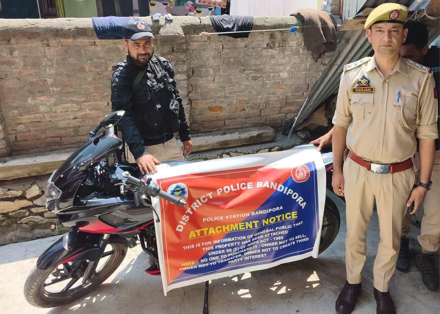 Bandipora Police attach property of NDPS accused