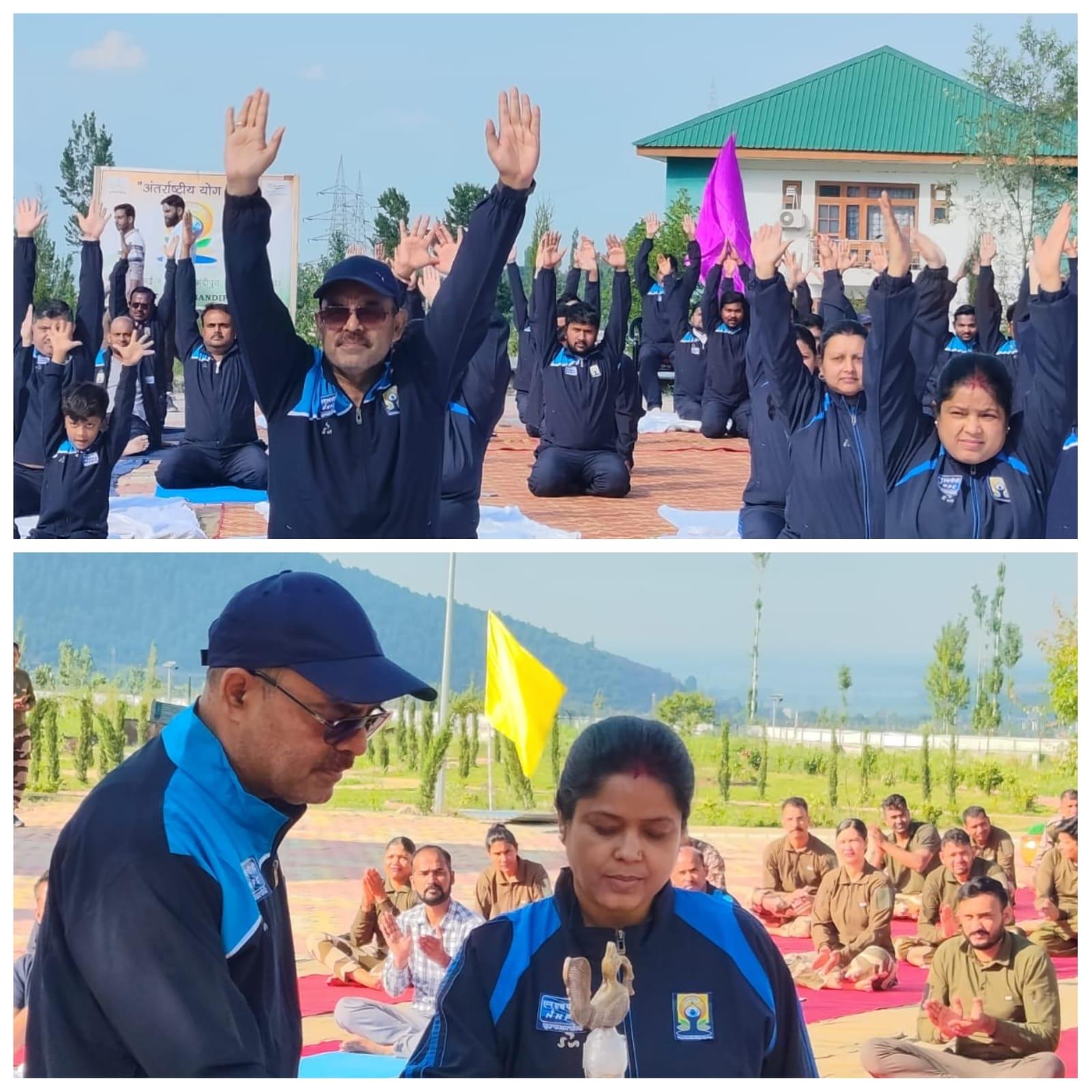 Kishanganga Power Station Bandipora Celebrates International Yoga Day with Enthusiastic Participation