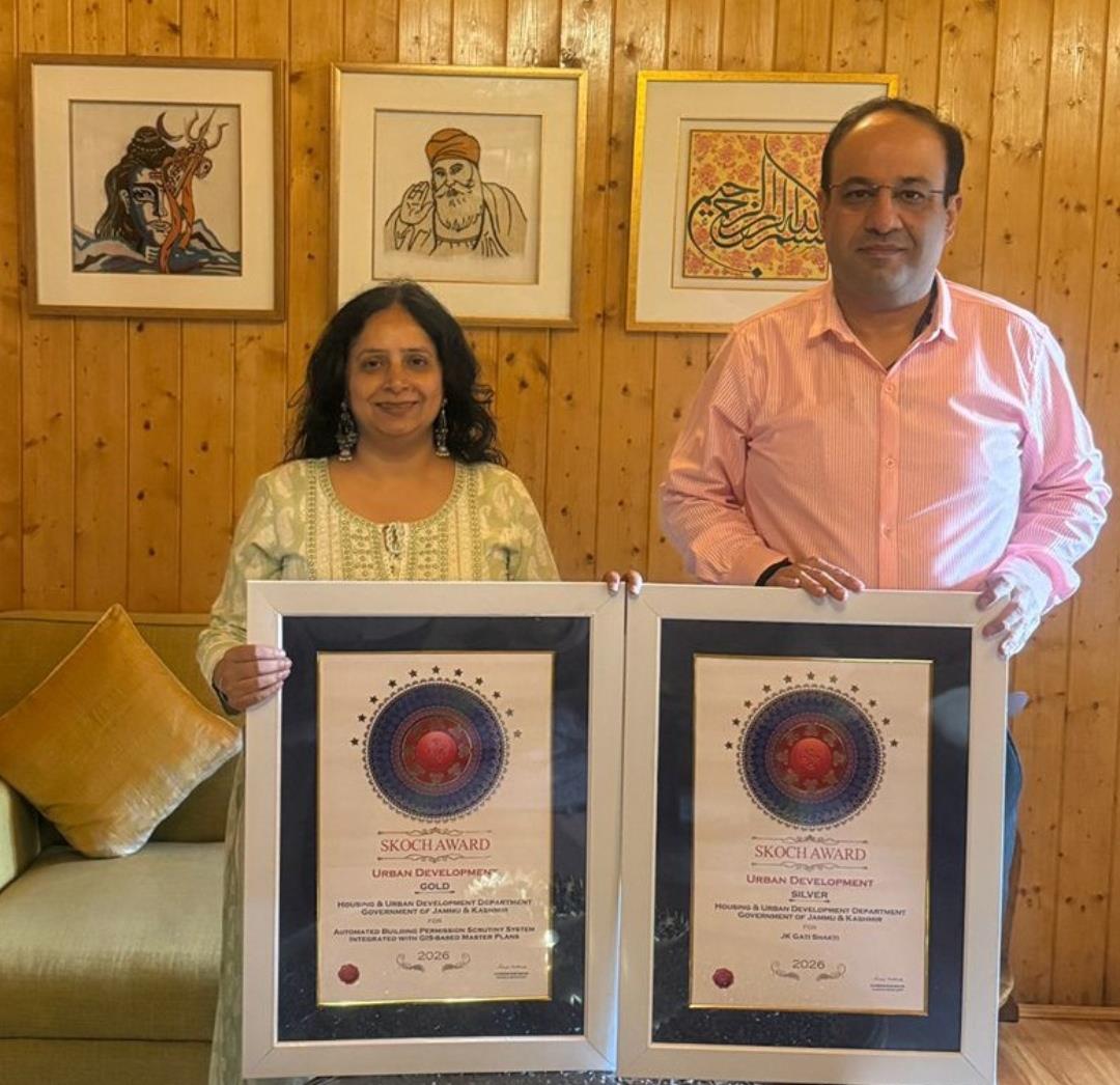 J&K H&UDD receives SKOCH National Awards for digital governance initiatives
