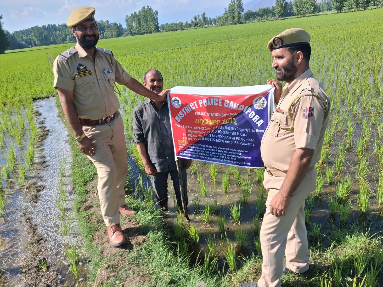 Police attach property in drug trafficking case in J-K's Sumbal