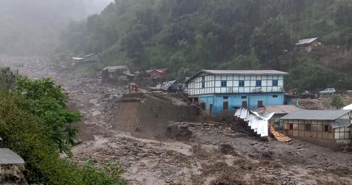 Monsoon's first major spell triggers floods and cloudbursts in J&K