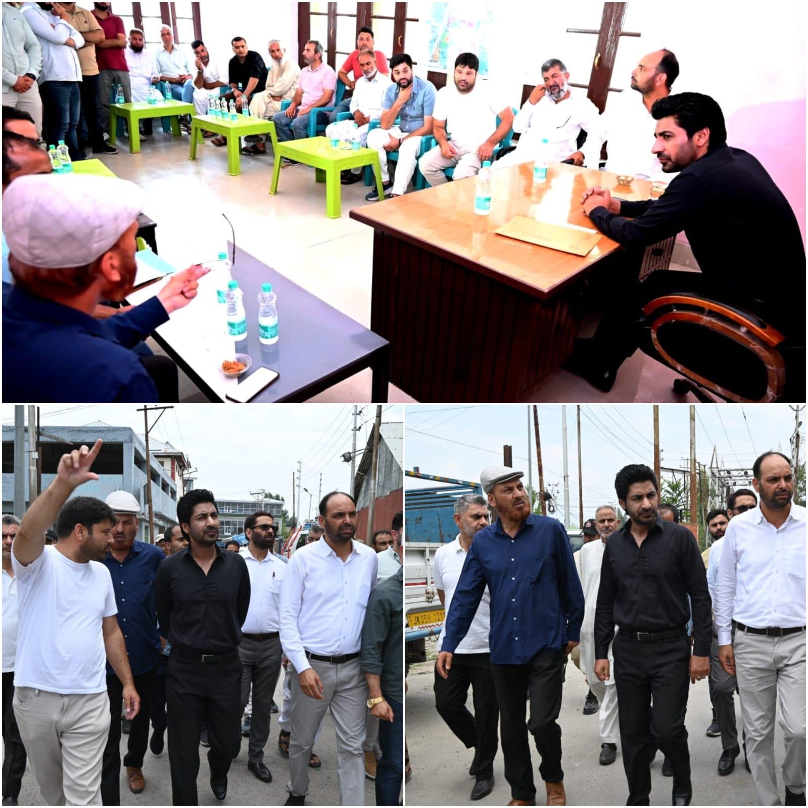DC Baramulla Visits Sopore Industrial Estate, Interacts with Traders; Reviews Industrial Units