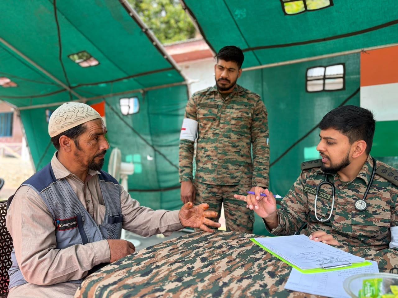 Healthcare at Doorstep: Army Medical Camp in Athwatoo Benefits 745 Residents
