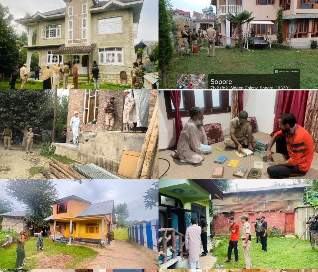 Sopore Police Conducts Searches at 26 Locations in UAPA Case Against Jamaat-e-Islami